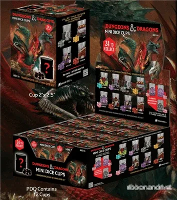 Sirius Dice – D&D Mini Dice Cups PDQ (12 Cups) Sirius Dice – D&D Mini Dice Cups PDQ (12 Cups)