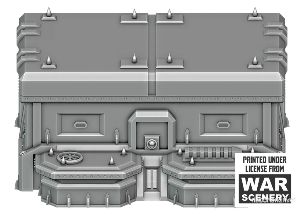 Fordon Depot Krigsterräng för Grimdark Tabletop Spel
