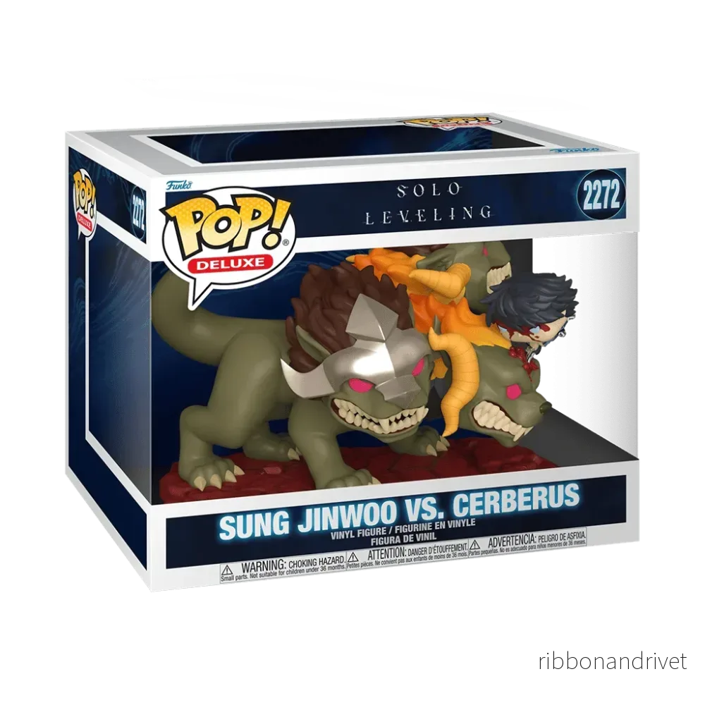 Funko POP Deluxe: SLVL – Jinwoo mot Cerberus