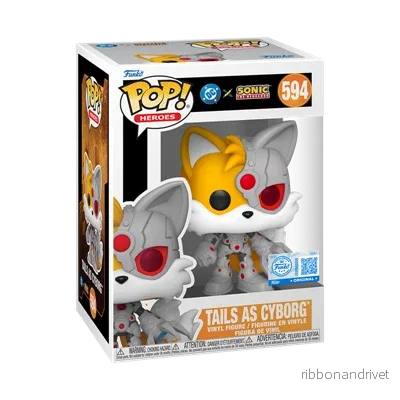 Funko POP Hjältar: JLA & Sonic - Tails/Cyborg
