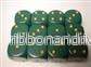 Chessex Opaque 16mm d6 Dice Block (12 Dice) - Dusty Green w/gold