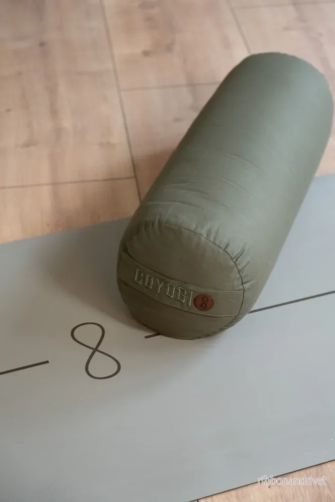 Calm Organic cotton Yoga Bolster - Dark Olive - Bild 3
