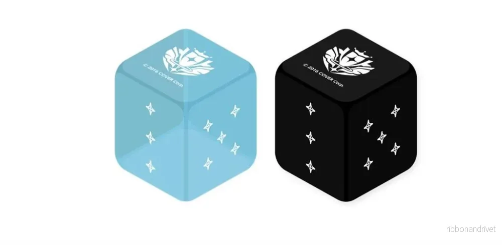 hololive OFFICIAL CARD GAME Dice – Ljusblå & Svart (2-delars set) hololive OFFICIAL CARD GAME Dice – Ljusblå & Svart (2-delars set)