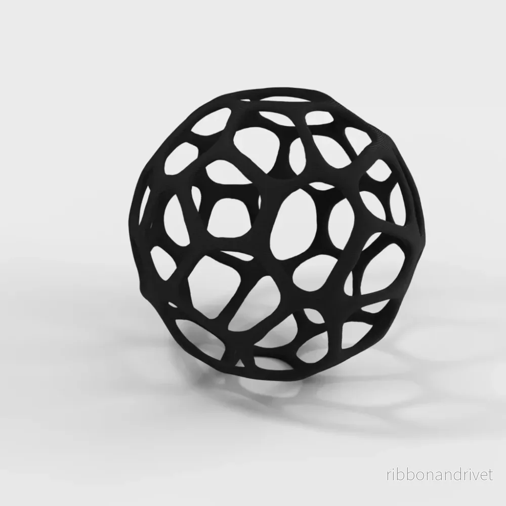 Dekorativ Voronoi-sfär för modern inredning - Bild 3