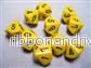 Chessex Opaque Polyhedral Tärningsset d10 - Gul/Svart