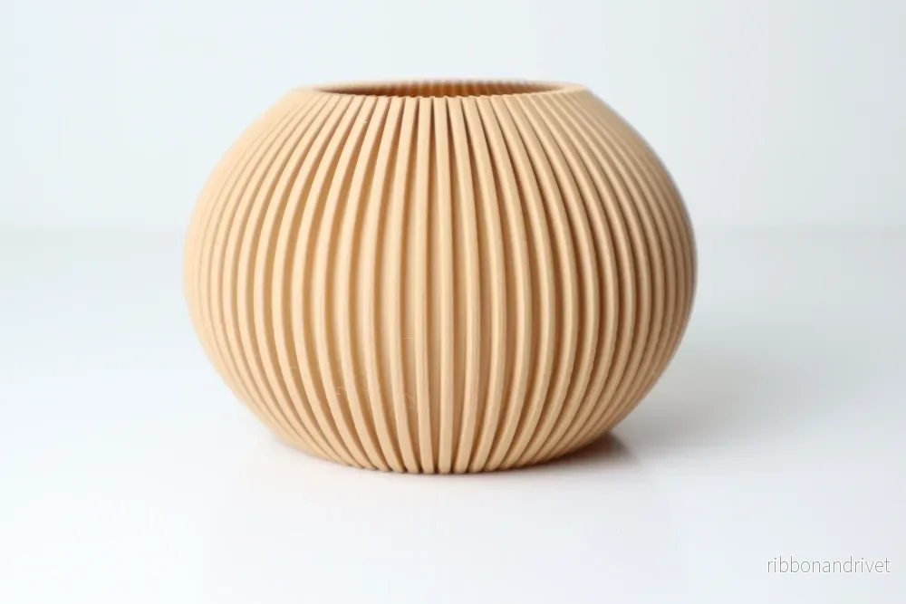 Pleated Round Vase - Bild 2