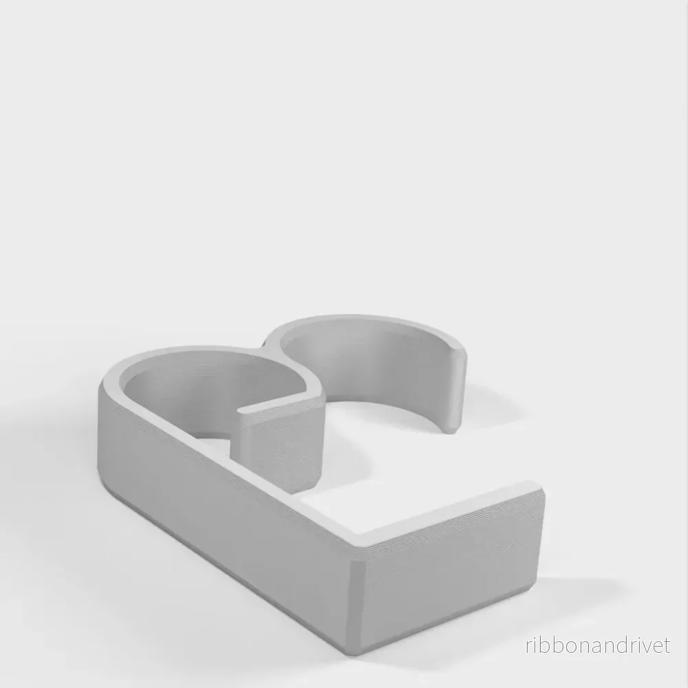 Skrivbordskabelhantering Klämma för 50 mm bordsskivor - Kompatibel med Ikea - Bild 2