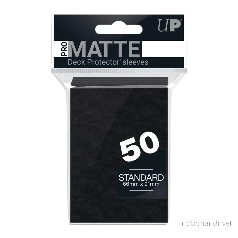 UP – Standard Sleeves – Pro-Matte – Non Glare – Svart (50 Sleeves)