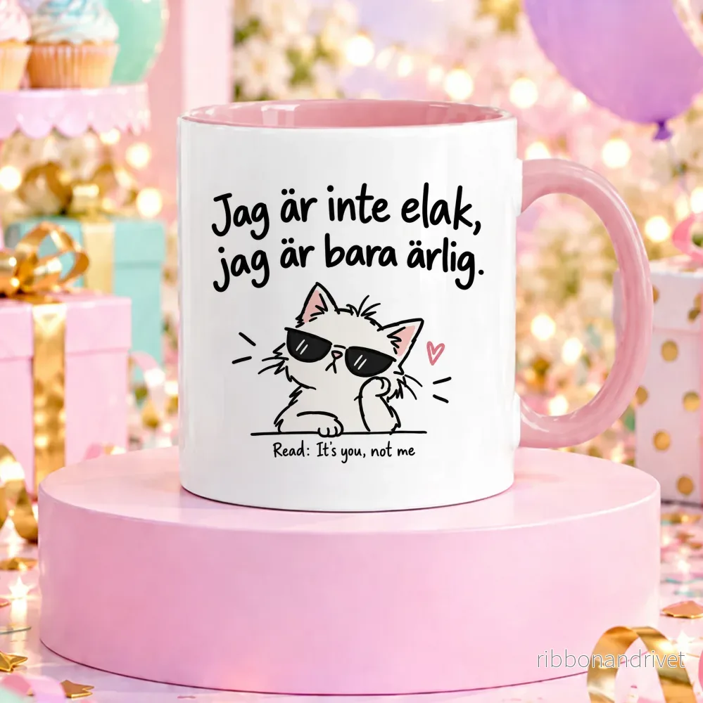 Jag är bara ärlig | Rolig mugg - Bild 2