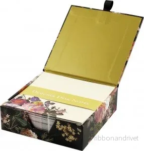 Anteckningsblad i box – Midnight Floral (Flame Tree Publishing) Anteckningsblad i box – Midnight Floral (Flame Tree Publishing)