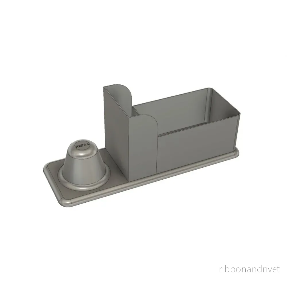 Organisatör för espressokoppar, omrörningspinnar och socker - Bild 2