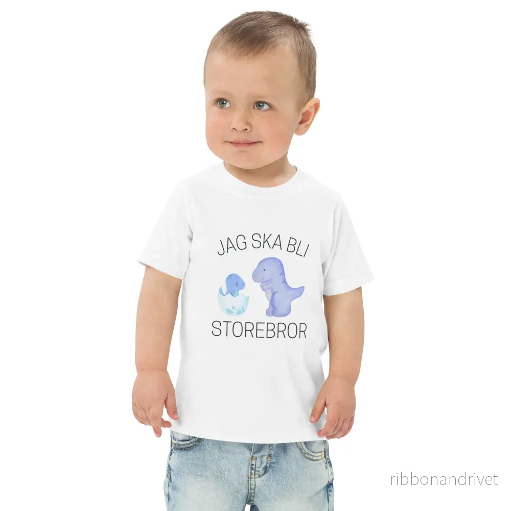 Jag ska bli storebror T-shirt – Dinosaurier Jag ska bli storebror T-shirt – Dinosaurier