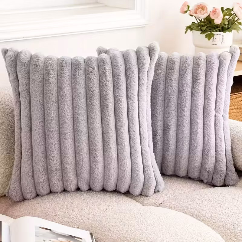 Fluffigt kuddfodral i 2-pack - 45x45 cm - Bild 3