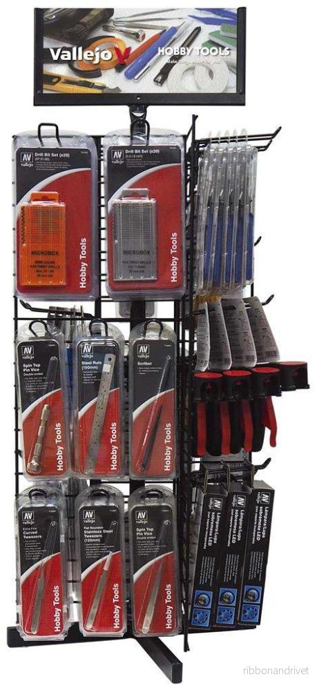 Vallejo Tools Basic Range – hobbyverktyg, sortiment med 30 referenser