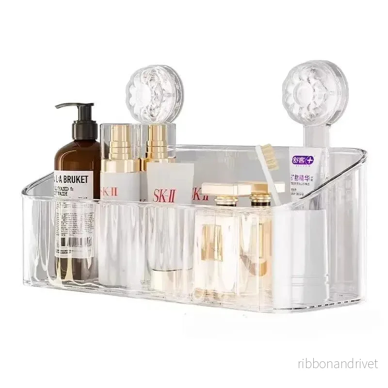 Transparent självhäftande duschhylla 3-Pack Transparent självhäftande duschhylla 3-Pack