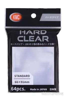 KMC Standard Sleeves - Hard Clear (64 Sleeves)