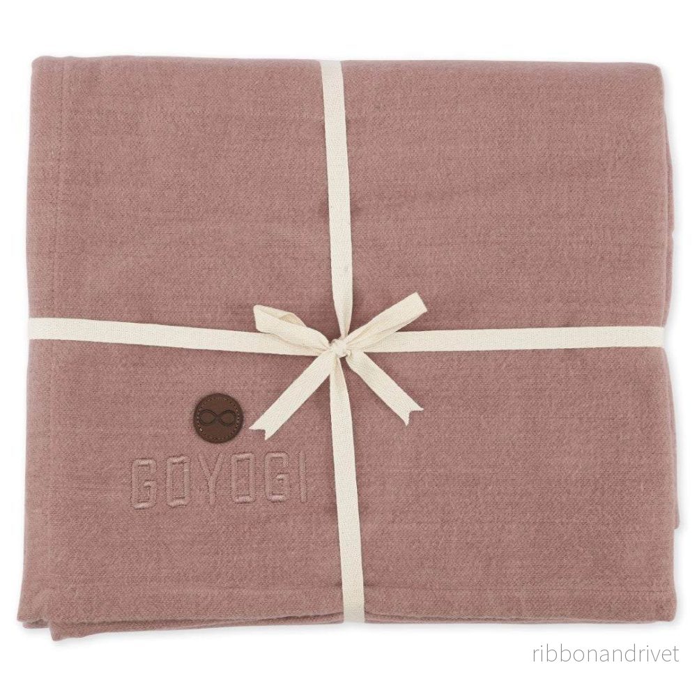 Calm Organic Cotton Yoga Blanket – Rose Calm Organic Cotton Yoga Blanket – Rose