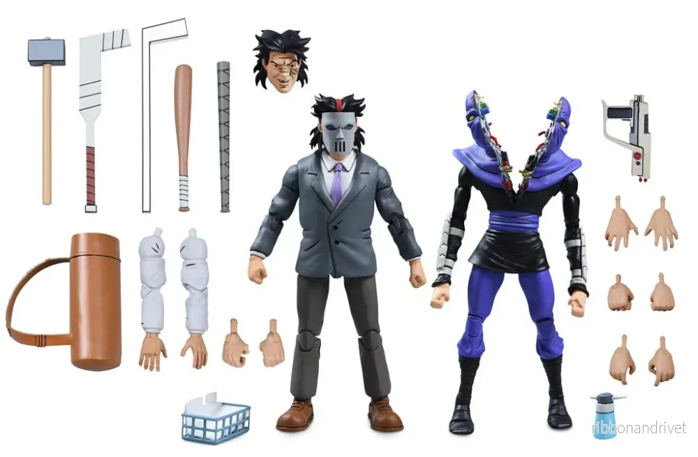TMNT – 7″ Action Figur – Business Suit Casey Jones & Split Foot Soldier 2 Pack TMNT – 7″ Action Figur – Business Suit Casey Jones & Split Foot Soldier 2 Pack