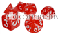 Munchkin Polyhedral Dice (7) Röd/Vit