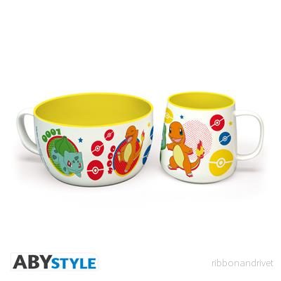 POKEMON – Frukostset med Mugg och Skål – Pikachu & Kanto Starters POKEMON – Frukostset med Mugg och Skål – Pikachu & Kanto Starters
