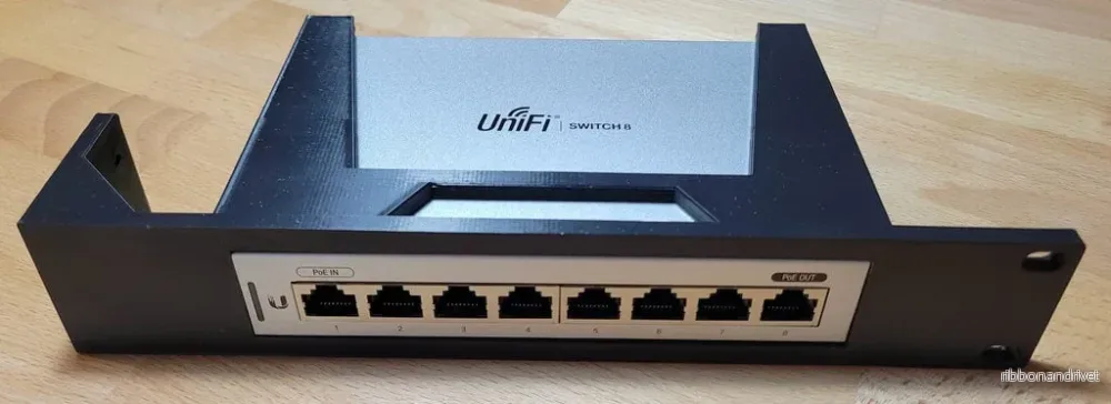 Rackfäste, 19 tum, 1U, Modular, Unifi US-8 och US-8-60W - Bild 3
