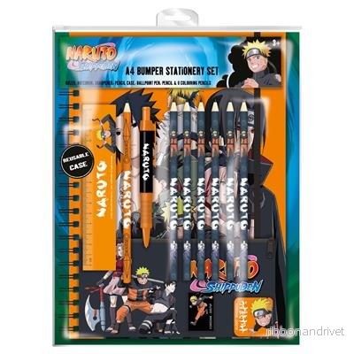 Naruto A4 Bumper Stationery Set Naruto A4 Bumper Stationery Set