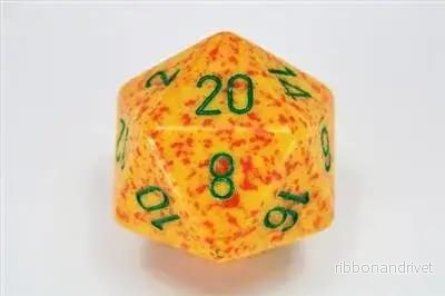 Chessex Speckled 34mm 20-Sidiga Tärningar – Lotus Chessex Speckled 34mm 20-Sidiga Tärningar – Lotus