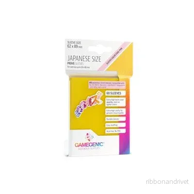 Gamegenic – PRIME Japanska Storleksskydd Gula (60 Skydd) Gamegenic – PRIME Japanska Storleksskydd Gula (60 Skydd)