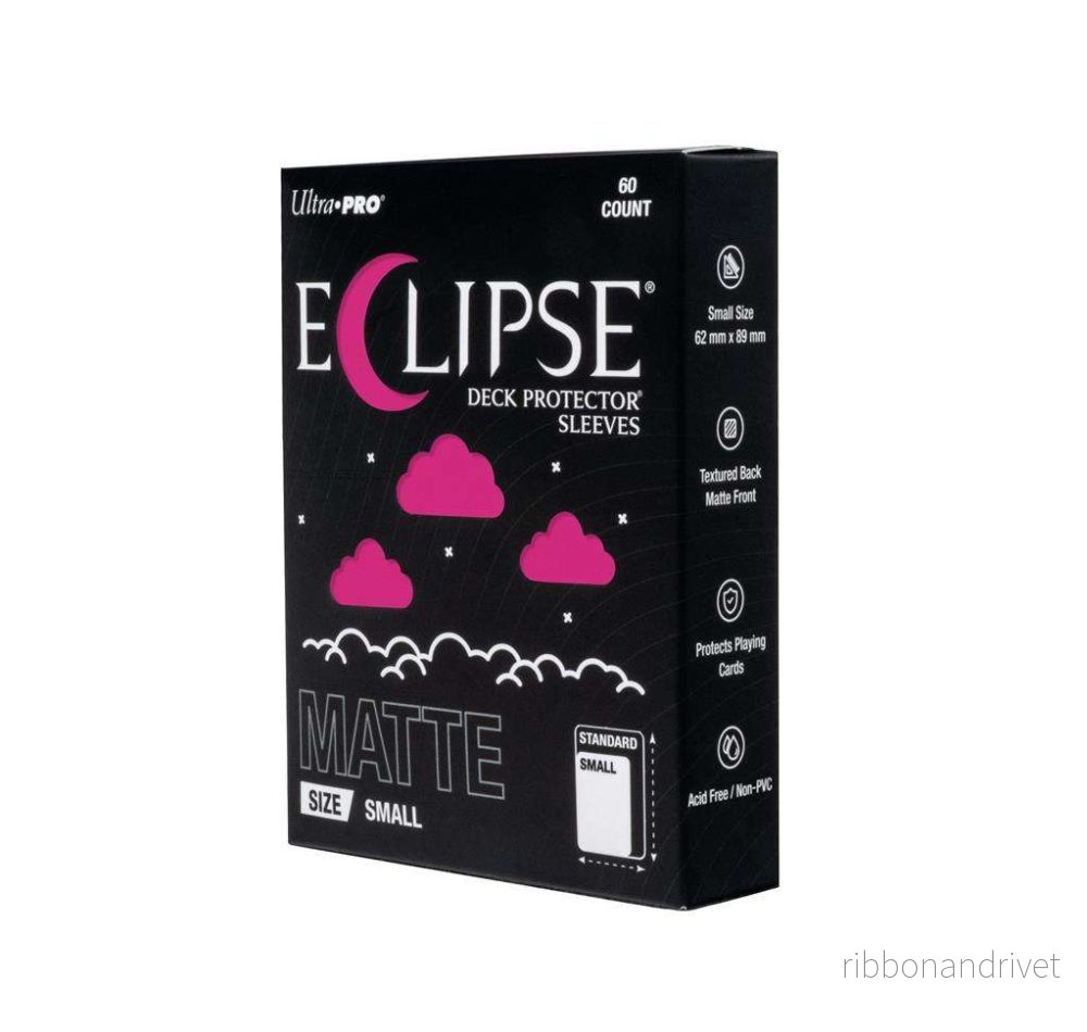 ECLIPSE® Matte Small DECK PROTECTOR® Sleeves: Hot Pink – 60-pack