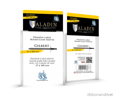 Gilbert Premium Large Paladin Sleeves 57x100mm (55 Sleeves)