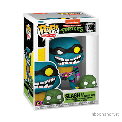 Funko POP POP&Buddy: TMNT S4 – Slash & Pre-mutated - Bild 2