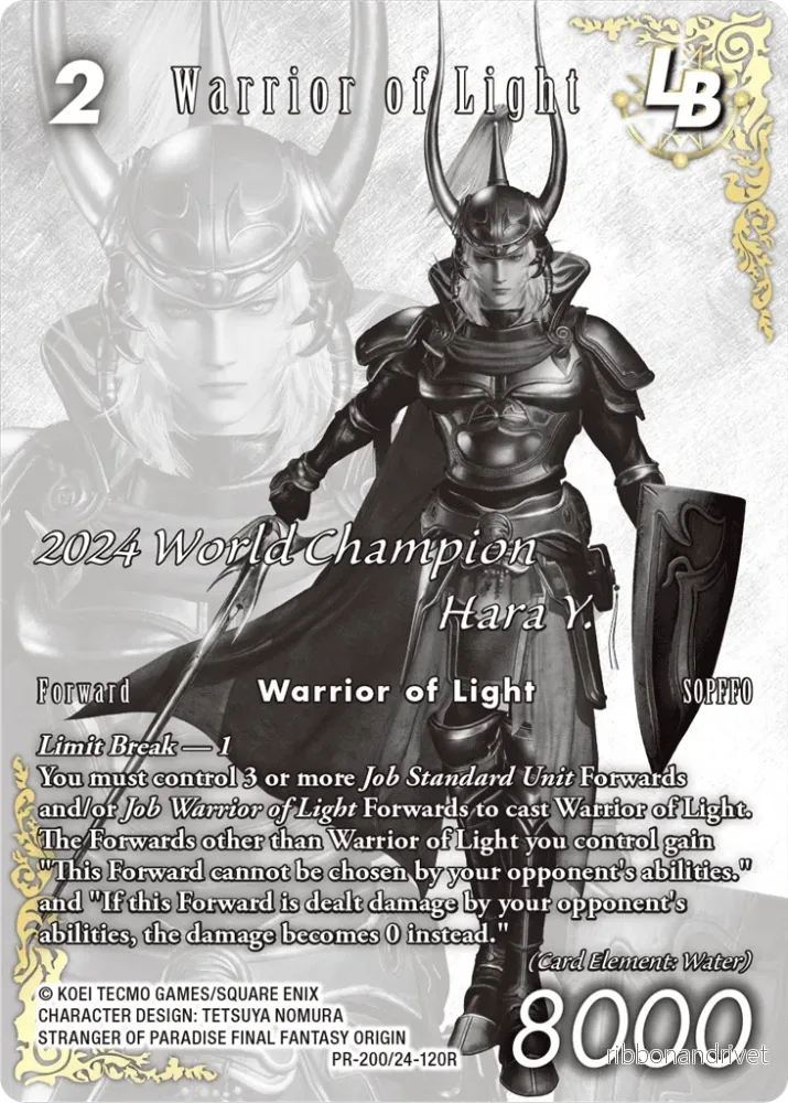 Final Fantasy TCG – Oktober 2025 A: Krigaren av Ljus – PR200 /24-120R Final Fantasy TCG – Oktober 2025 A: Krigaren av Ljus – PR200 /24-120R