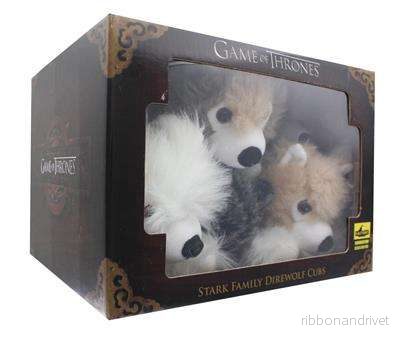 Game of Thrones exklusivt 6-tums gosedjur - Direwolf liggande valp, 6-pack - Bild 2