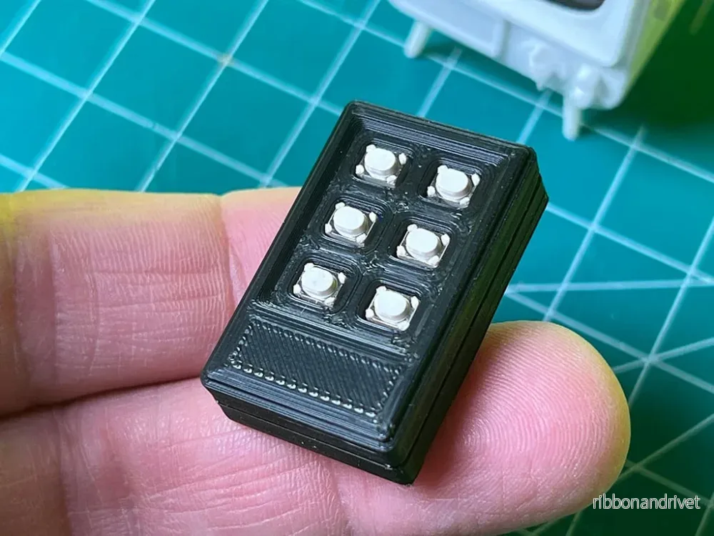 Fjärrkontrollskydd för Tiny Circuits TinyTV Kit Fjärrkontrollskydd för Tiny Circuits TinyTV Kit
