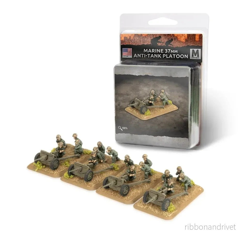 Marine 37mm Anti-tank Pluton (x4) Marine 37mm Anti-tank Pluton (x4)