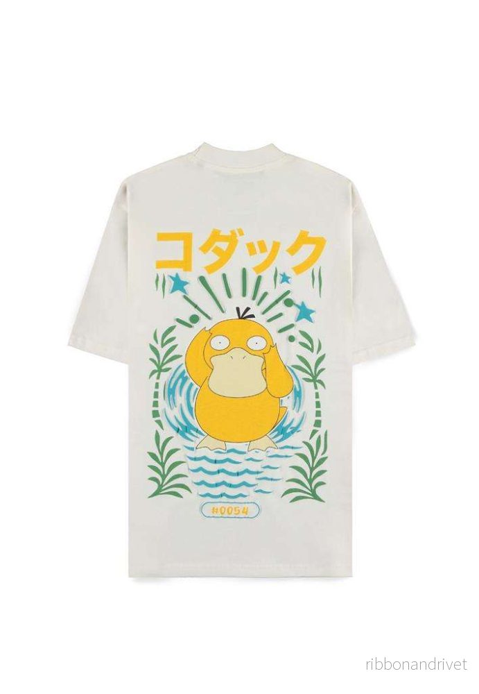Pokémon – Psyduck Kortärmad T-shirt (Löst Sittande) M Pokémon – Psyduck Kortärmad T-shirt (Löst Sittande) M
