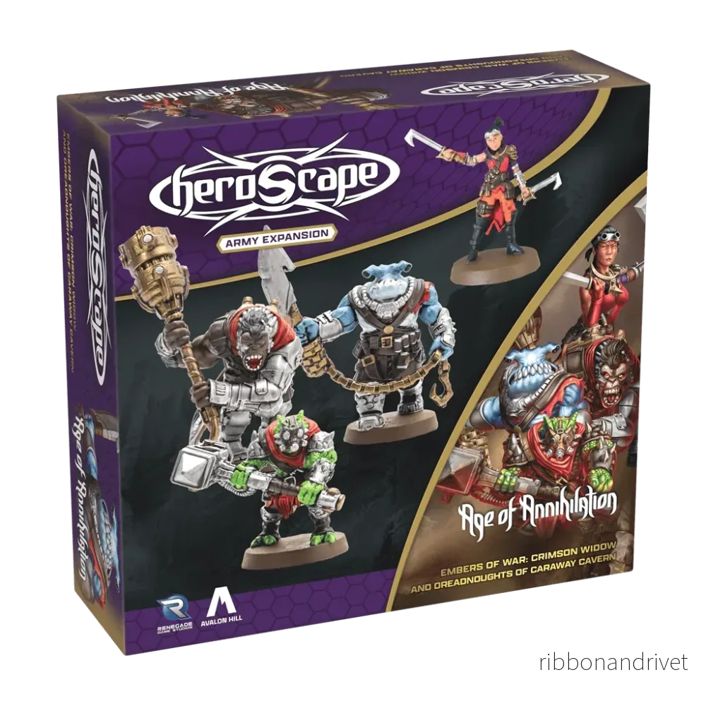 Heroscape Crimson Widow och Dreadnoughts of Caraway Cavern Arméutvidgning Heroscape Crimson Widow och Dreadnoughts of Caraway Cavern Arméutvidgning