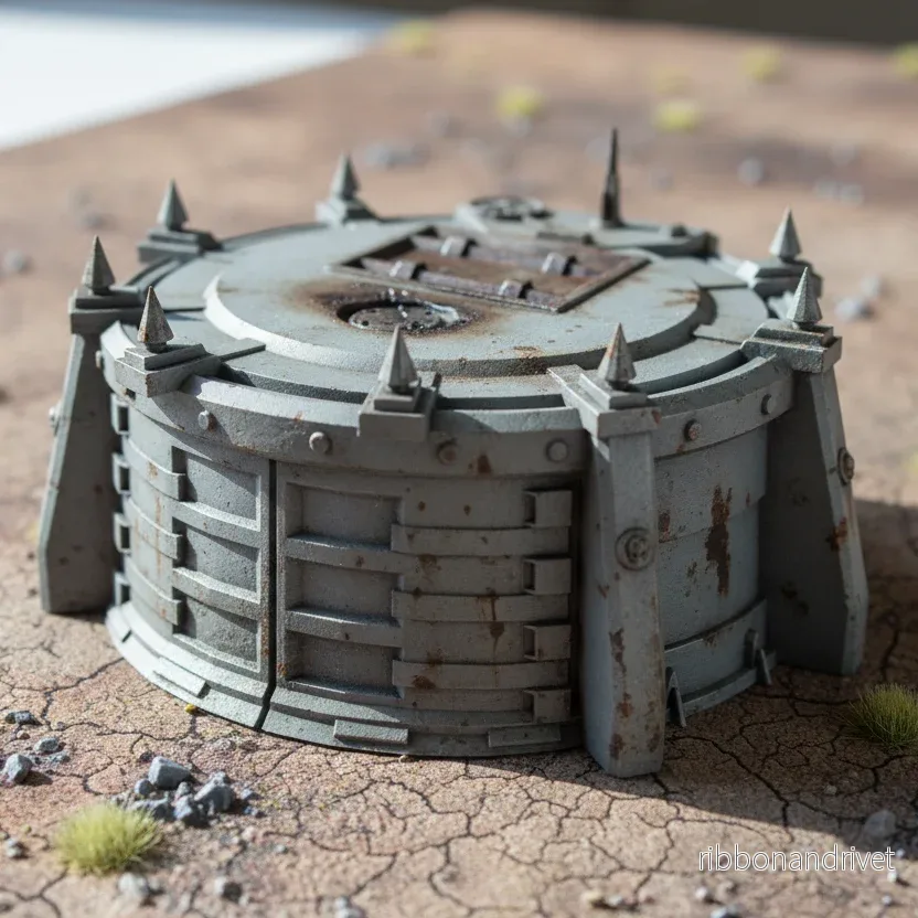 Detaljerad fordonsdepå för Wargaming Terräng - Bild 2
