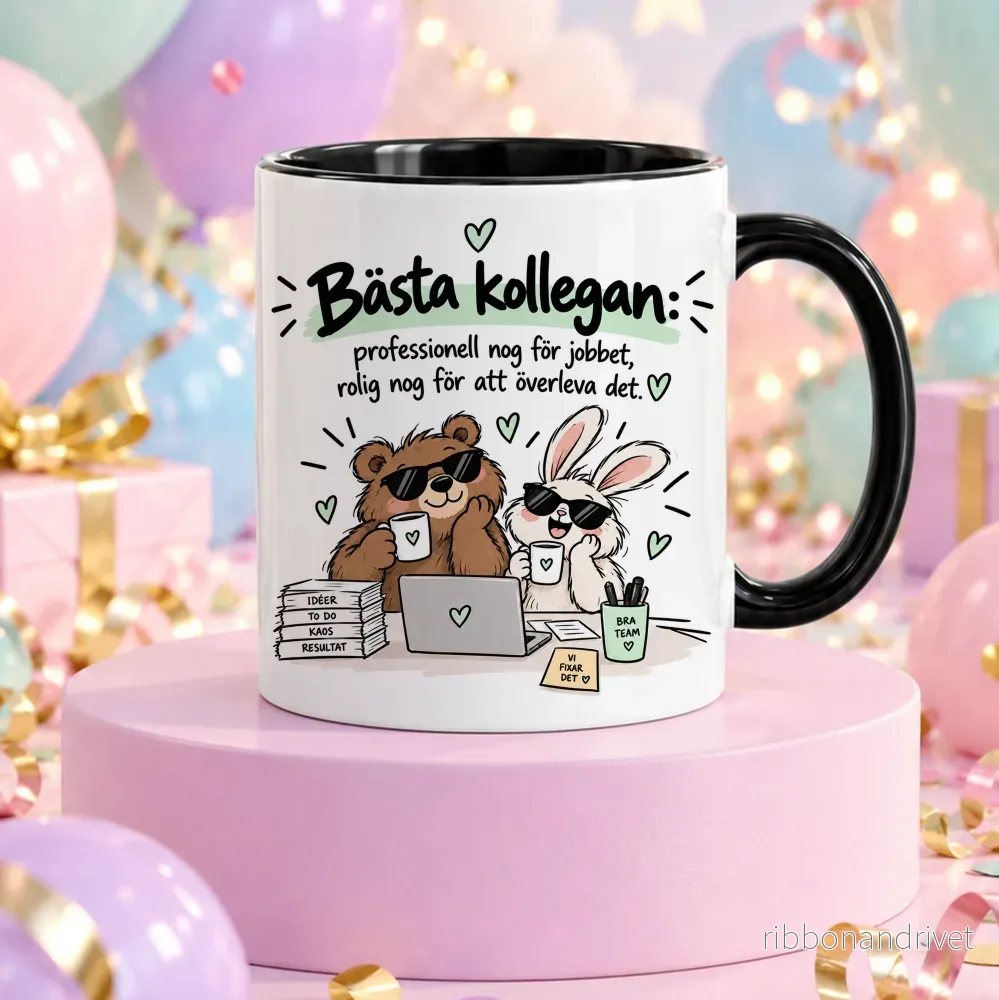 Bästa kollegan #2 | Rolig mugg - Bild 3