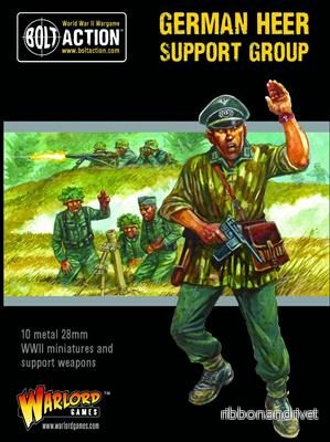 Bolt Action - Tysk Heer Stödgrupp (HQ, Mortar & MMG) - Bild 2