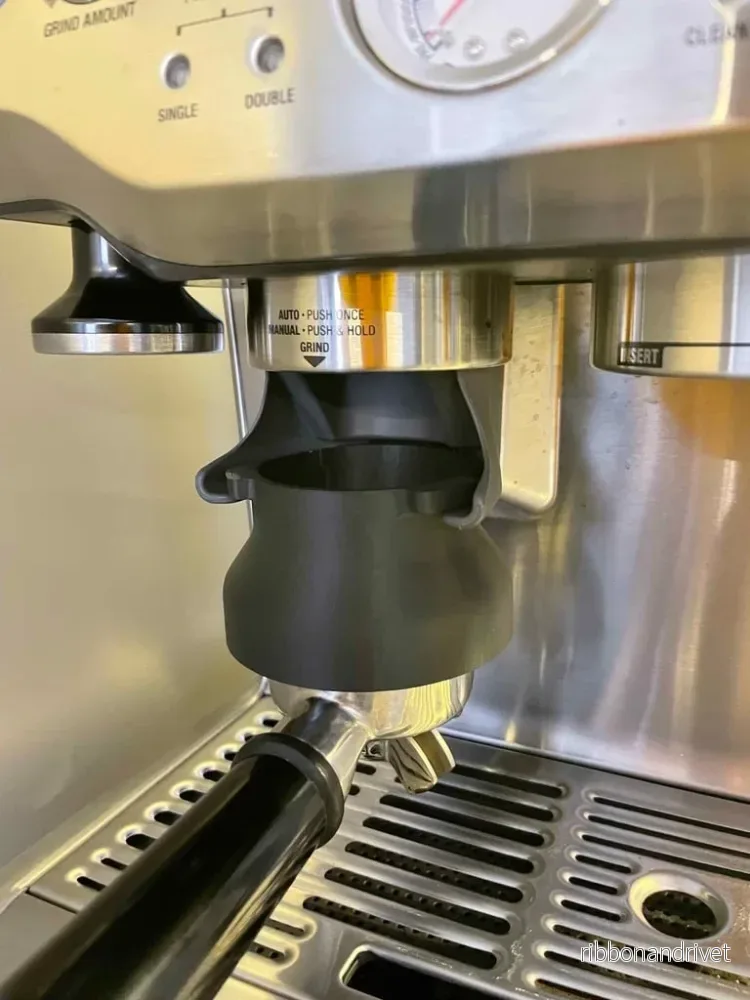 Kortare portafilterförlängning för Breville Barista Express