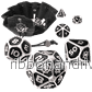 ENHANCE Tabletop RPGs 7pc Metal RPG Dice (Collector's Edition Black) - Bild 2