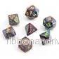 Chessex Festive 7-Die Set - Mosaic Med Gul - Bild 2