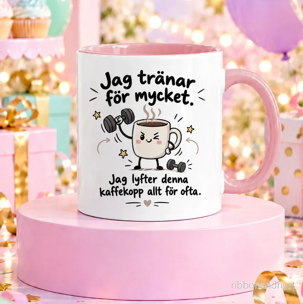 Jag tränar för mycket | Rolig mugg - Bild 2