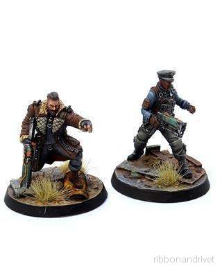 Fallout: Wasteland Warfare – Brotherhood of Steel: Elder Maxon & Capt Kells Fallout: Wasteland Warfare – Brotherhood of Steel: Elder Maxon & Capt Kells
