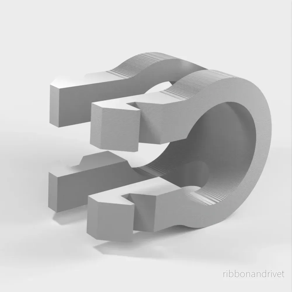 Transversal Wire Management Clip för 2020-profil - Bild 2