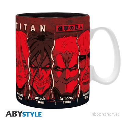 ATTACK ON TITAN – Mug – 460 ml – All Titans – subli – box ATTACK ON TITAN – Mug – 460 ml – All Titans – subli – box