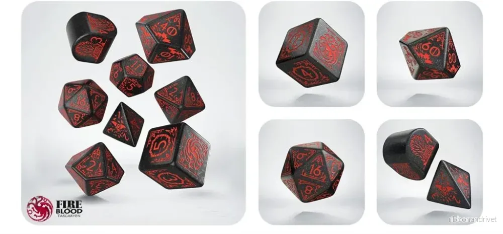 Game of Thrones Targaryen Tärningsset Game of Thrones Targaryen Tärningsset