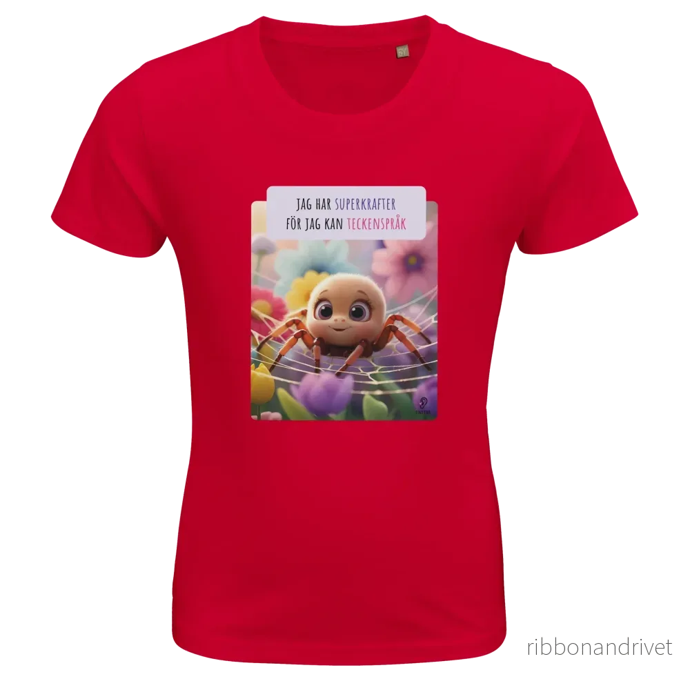 ECO Friendly T-shirt - Jag har superkrafter för jag kan teckenspråk - Bild 2