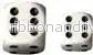 Chessex Opaque 16mm d6 Dice Blocks (12 Dice) – Vit med Svart Chessex Opaque 16mm d6 Dice Blocks (12 Dice) – Vit med Svart
